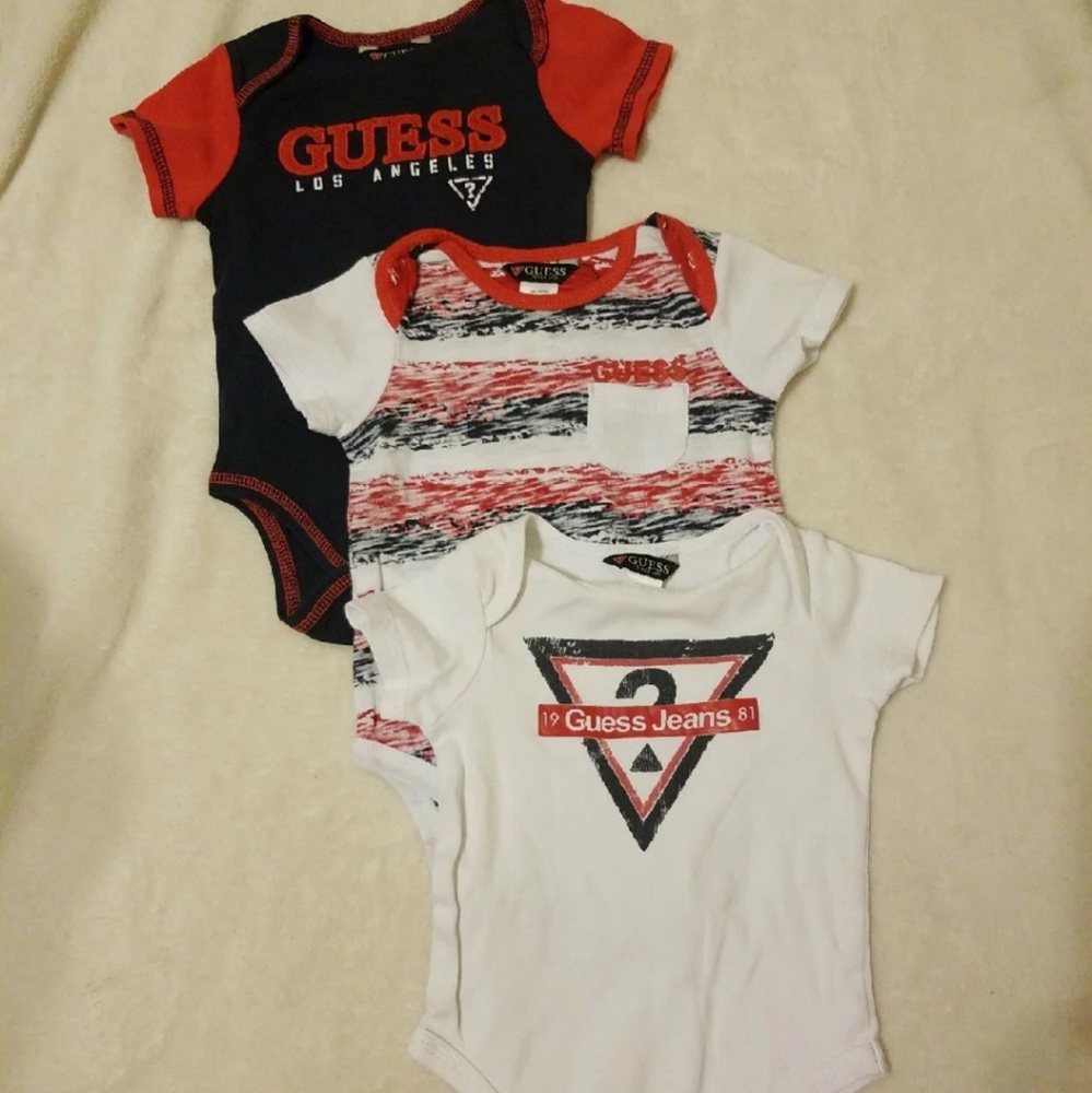 Guess 0-3 months onesies